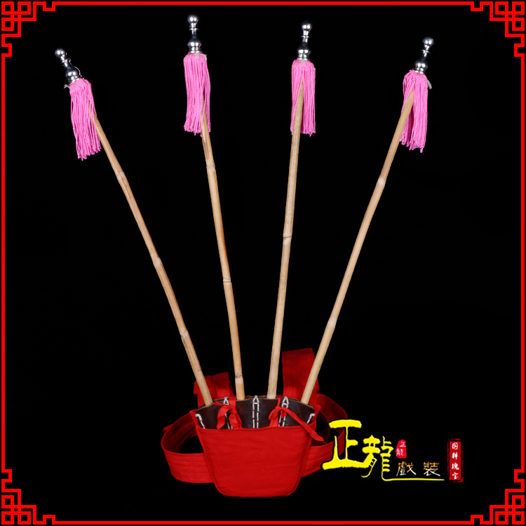 介休戏装戏曲用品靠旗男女大靠 靠板 正宗牛皮旗杆旗架