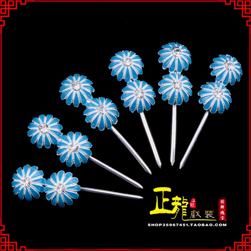 介休头面泡子旦角化妆头饰 仿点绸泡子